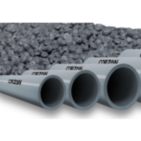 PROFESSIONAL PLASTICS Gray CPVC Schedule 80 Pipe, 0.375 Nominal X 20 FT [Each] TCPVCGY.375X20FTSCH80